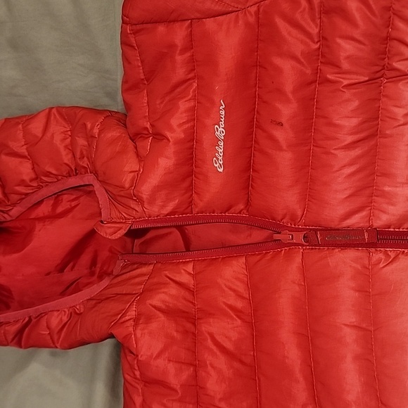 Girl's Puffy Reversible Jacket - pink color size Large - Picture 2 of 5